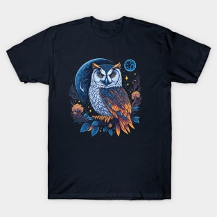 White Owl at Night T-Shirt